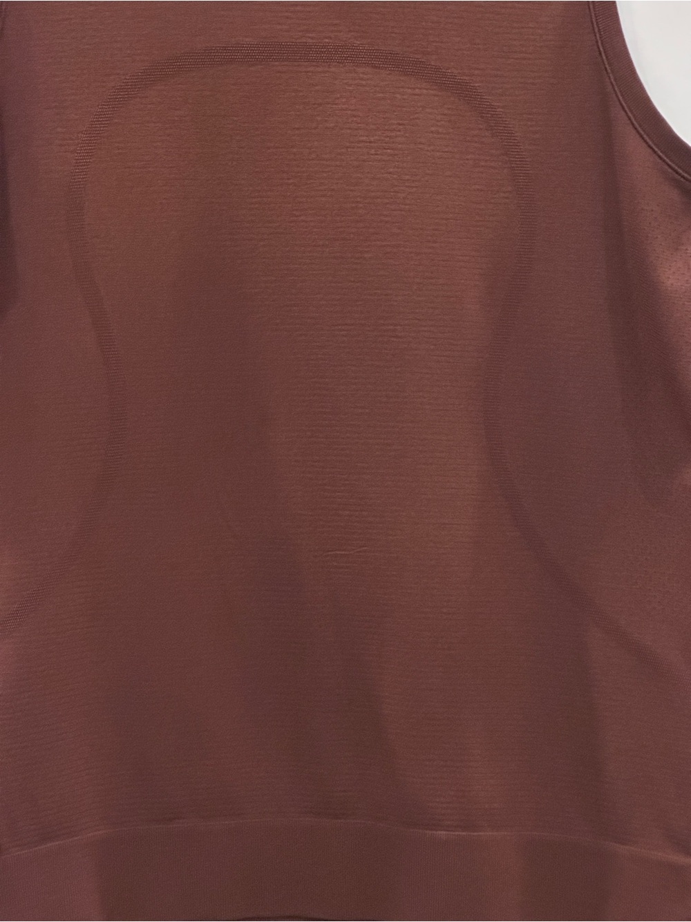 Lululemon Sleeveless Seamless Tank Top Brown Burgundy Size M - Picture 2 of 5